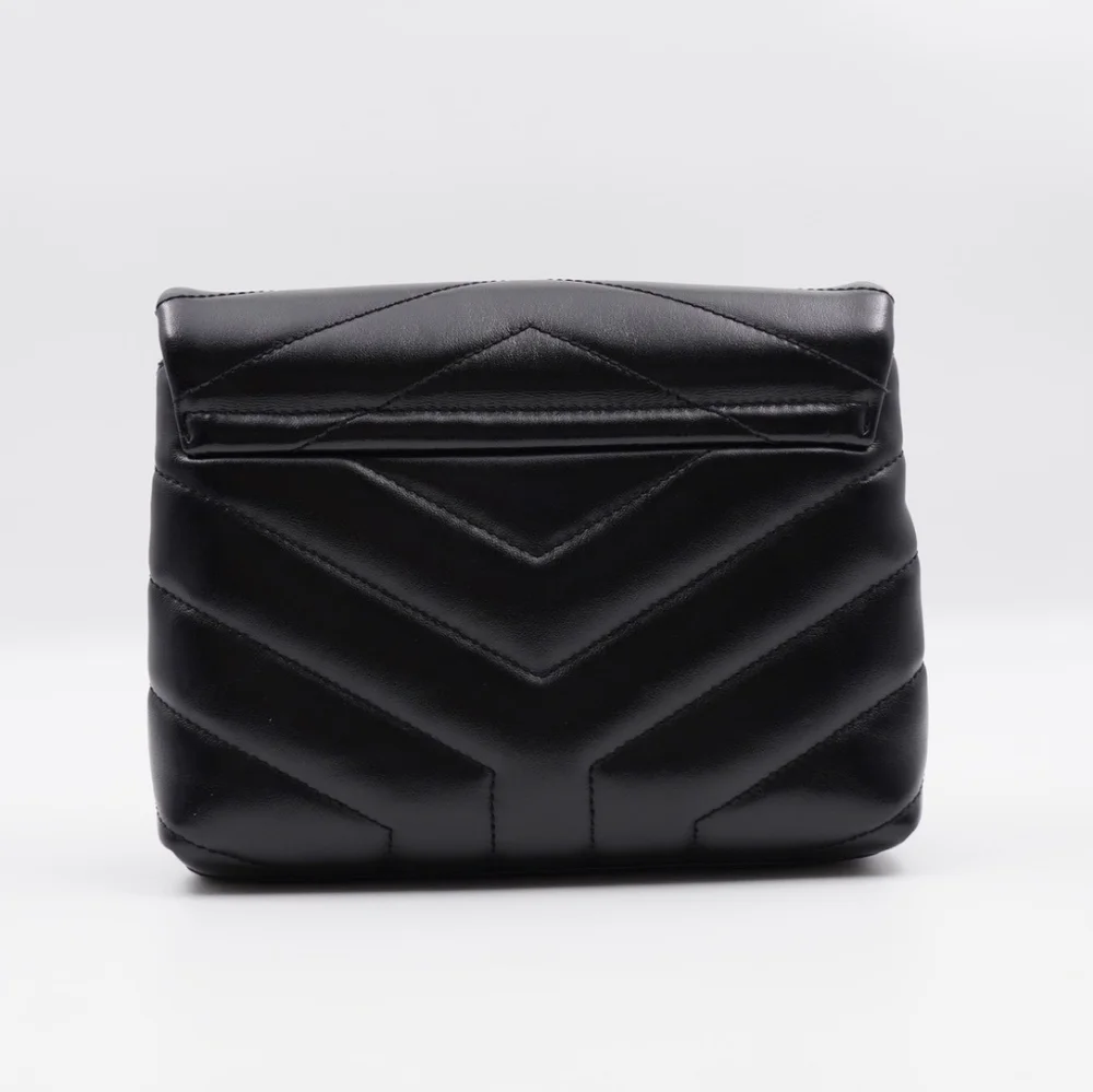 CF49 💟 Saint Laurent Loulou Shoulder Bag Matelasse Chevron Leather Toy - Picture 3 of 15